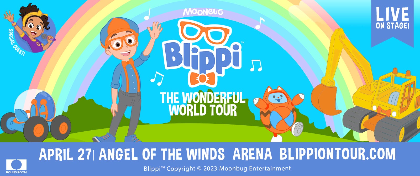 Blippi The Wonderful World Tour Angel of the Winds Arena
