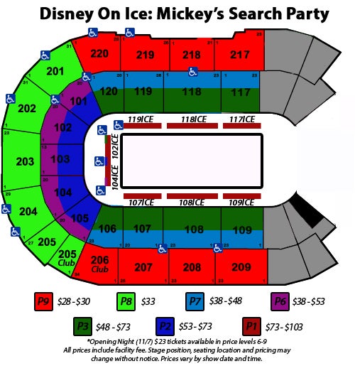 Xfinity Arena Everett Seating Chart