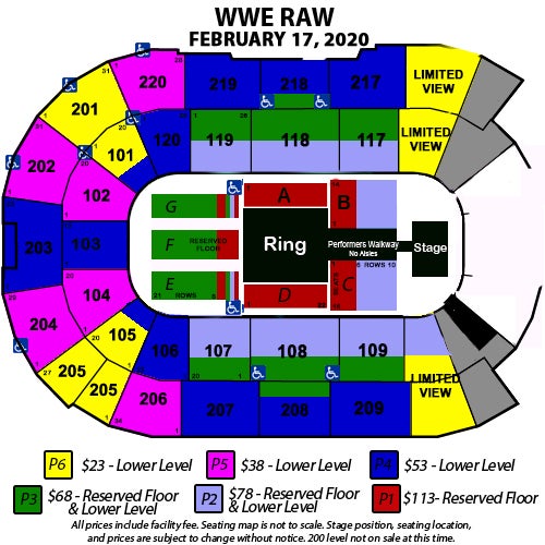 Wwe Raw Seating Chart