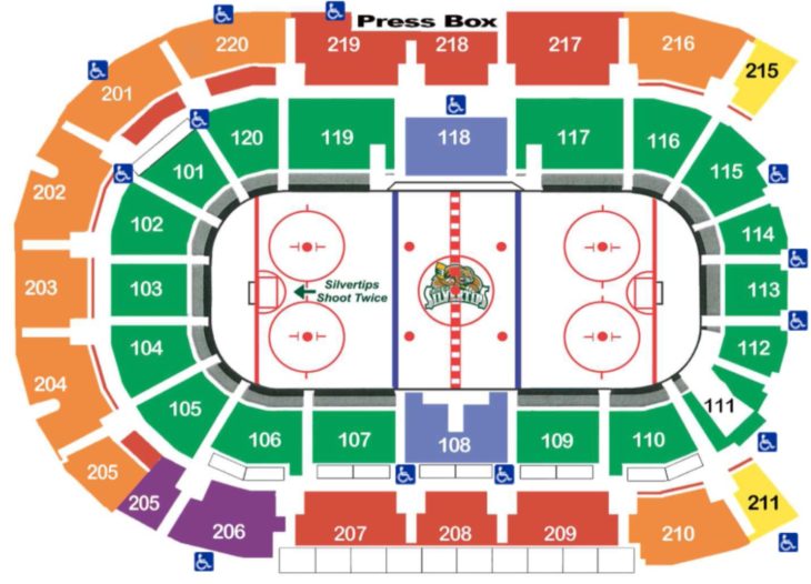 Angels Of The Wind Arena Seating Chart