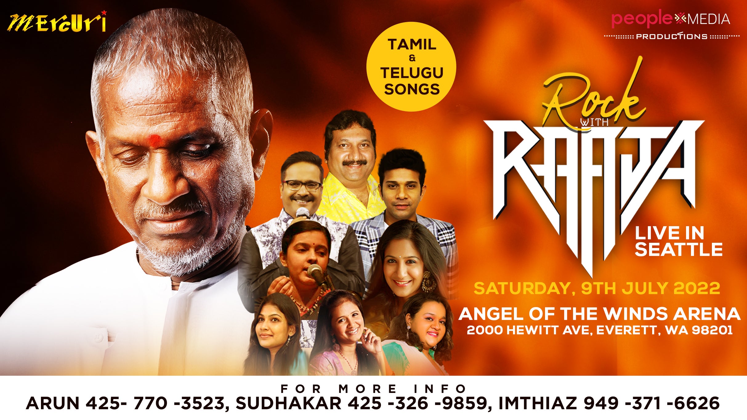 Rock With Raaja A concert by Maestro Ilaiyaraaja Angel of the Winds Arena