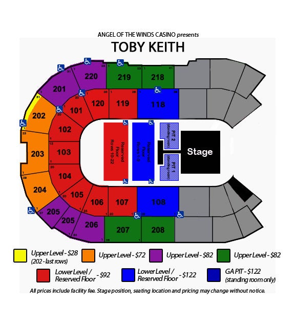 Deepwater Amphitheater Seating Chart