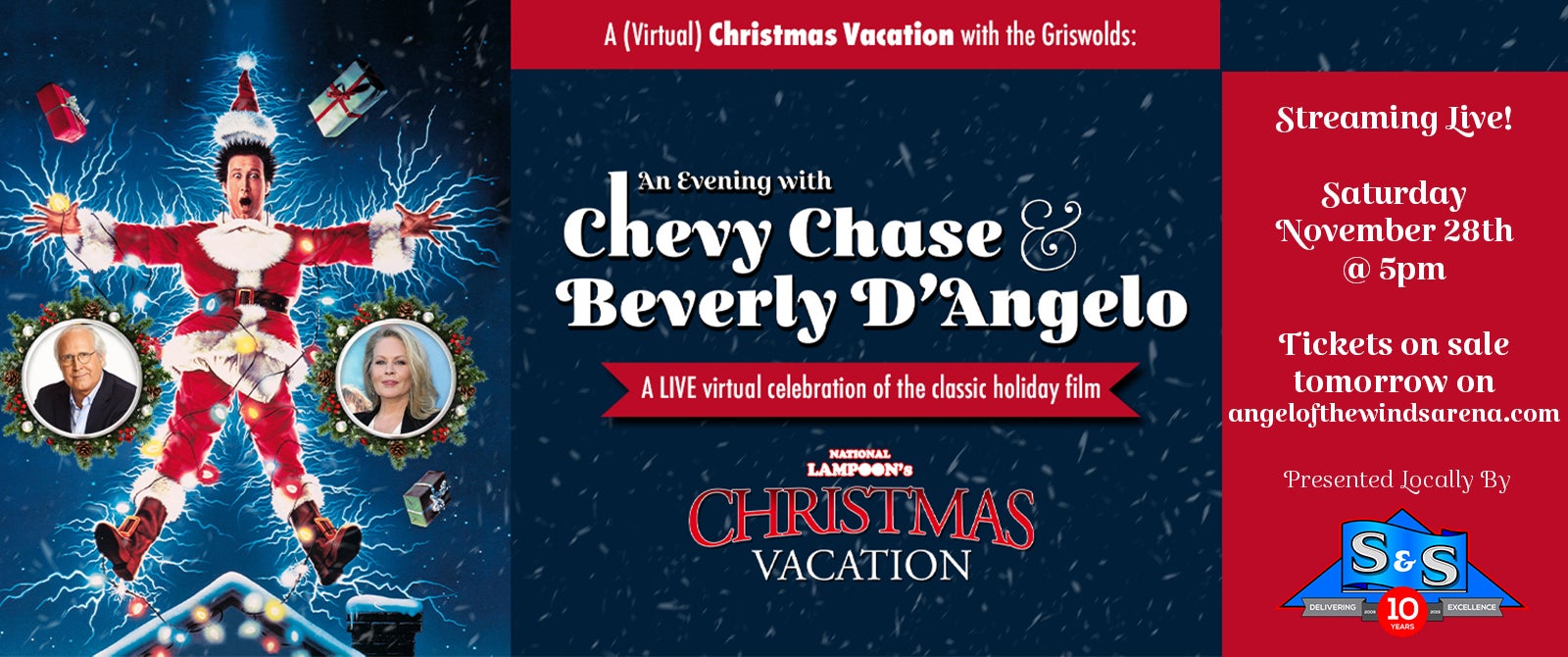 A (Virtual) Christmas Vacation with the Griswold’s: An Evening with Chevy Chase and Beverly D’Angelo