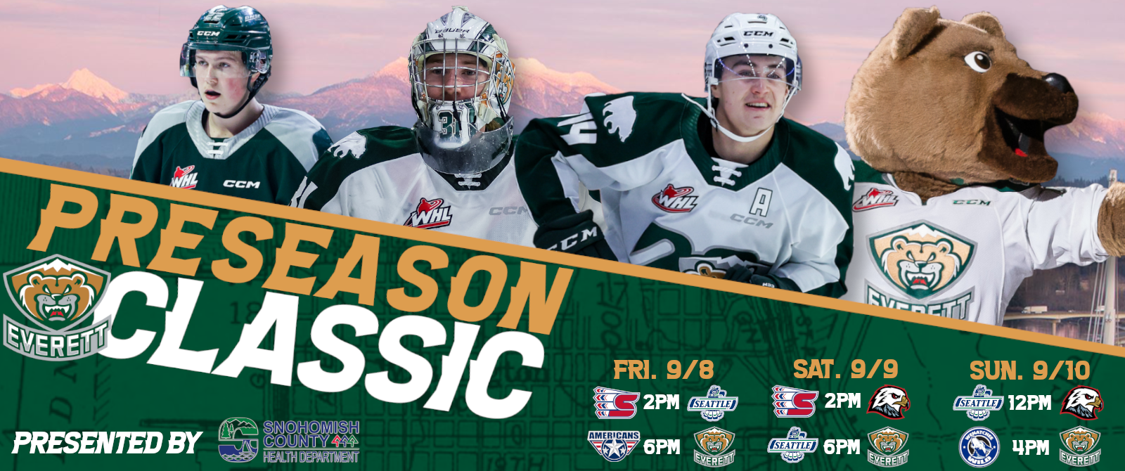 Everett Silvertips Preseason Classic Angel of the Winds Arena