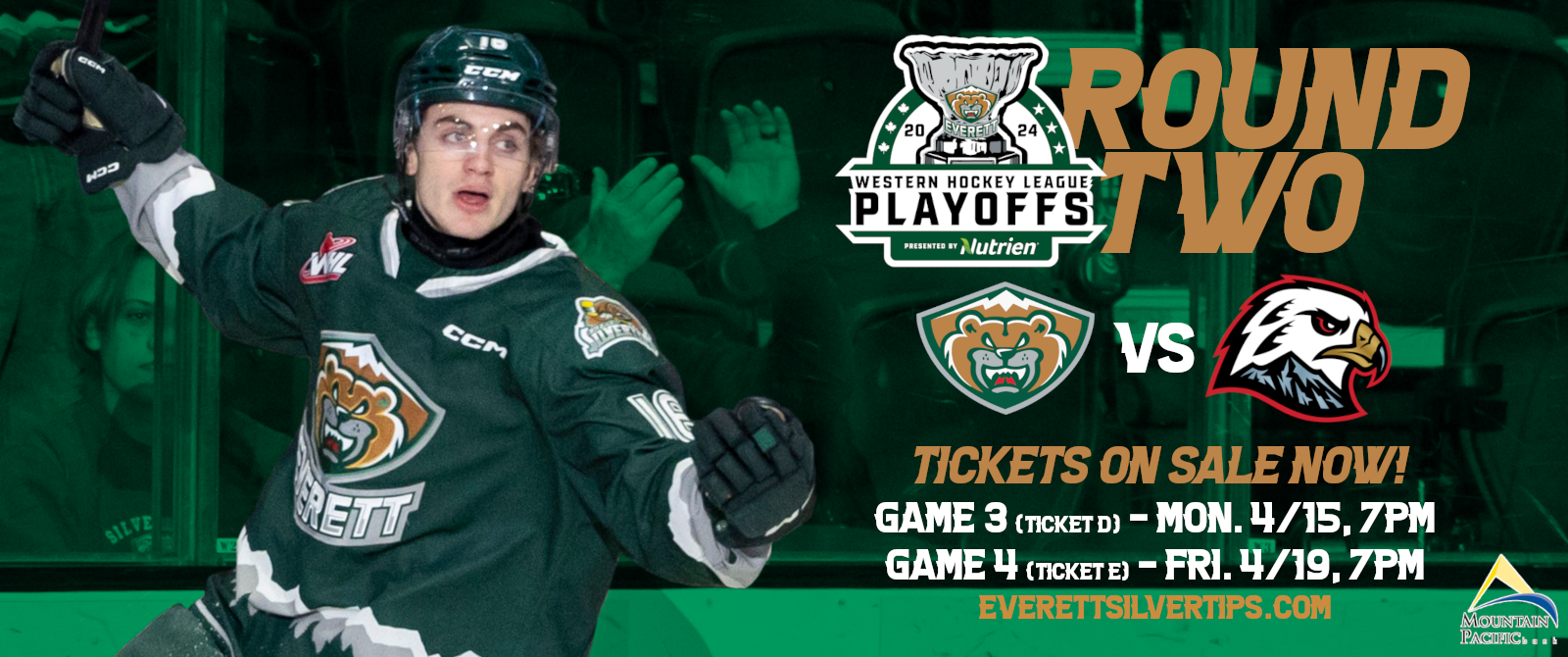Everett Silvertips 23/24 Round Two WHL Playoffs Angel of the Winds Arena
